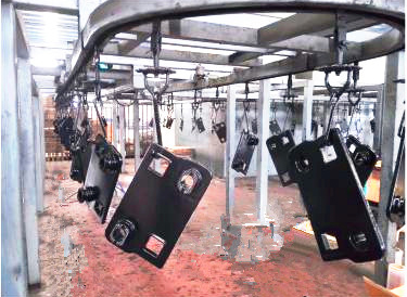 Spray paint and plastic spray production line